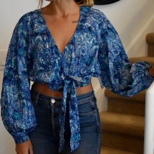 FREE PEOPLE WRAP CROP